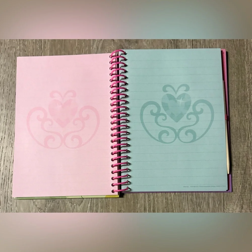 Disney Princess Spiral Notebook Belle Ariel Rapunzel Journal 8x6